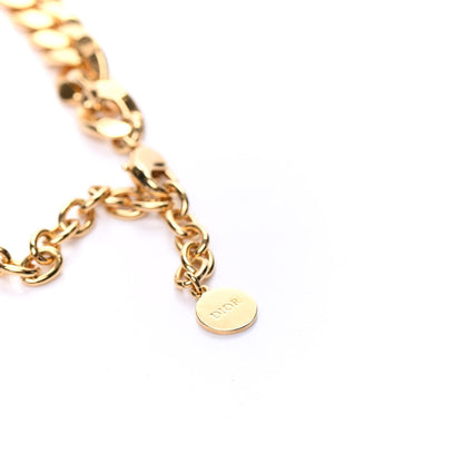 Christian Dior Metal CD Choker Necklace Gold 5 of 6
