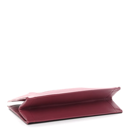 Christian Dior Calfskin Embossed Medium Book Tote Red 4 of 9