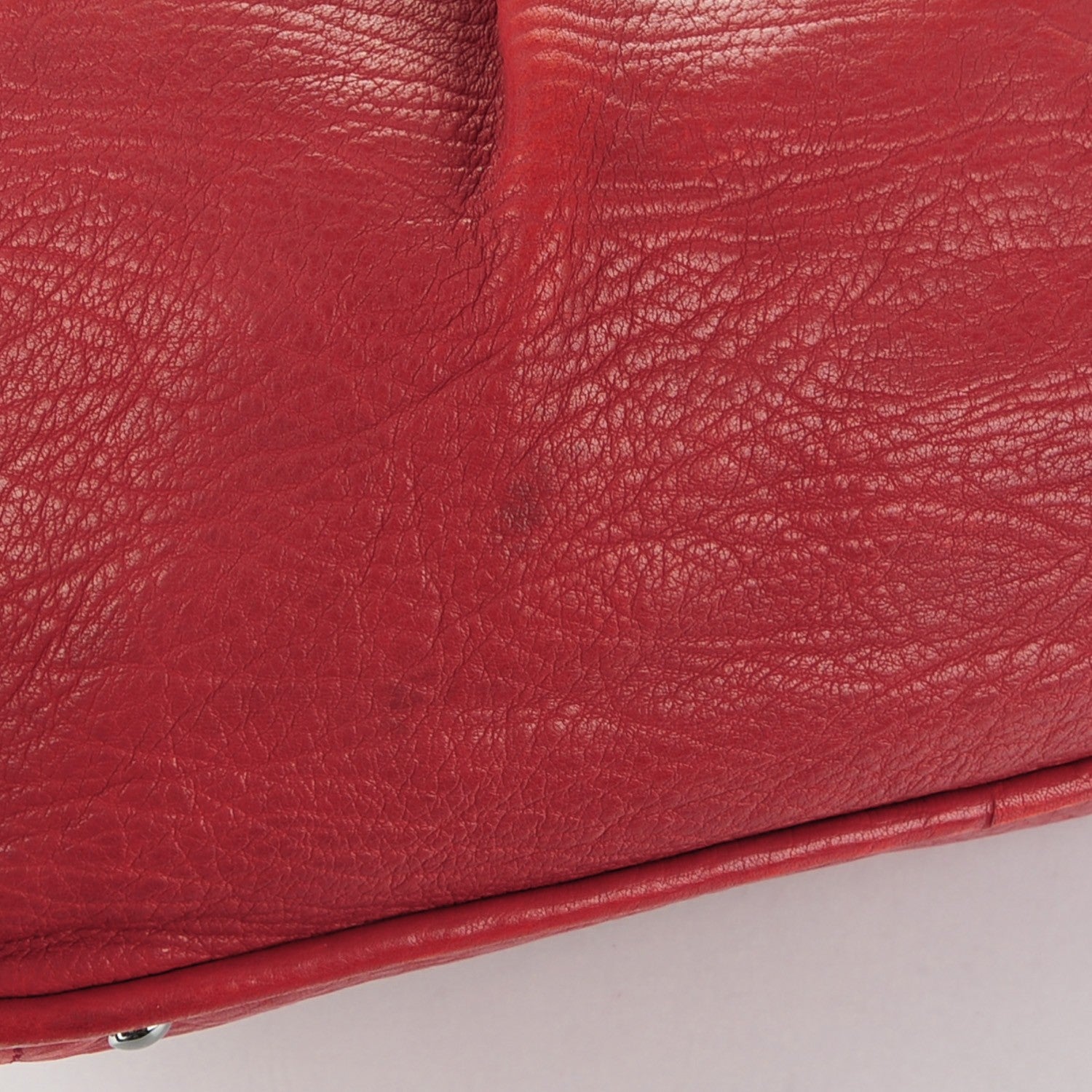 Chanel Distressed Lambskin Lady Braid Tote Red 7 of 8
