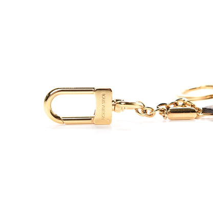 Louis Vuitton Brass Monogram Blooming Flowers Bag Charm Key Holder Rose Ballerine 3 of 5