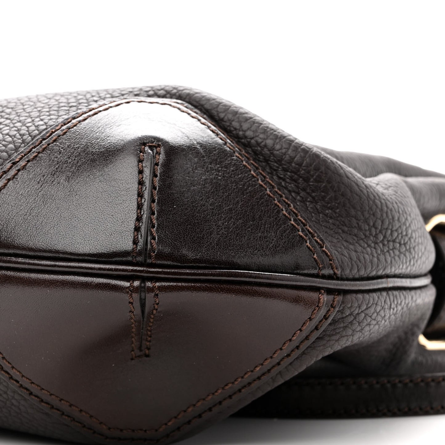 Grainy Calfskin Willenmore Hobo Dark Chocolate