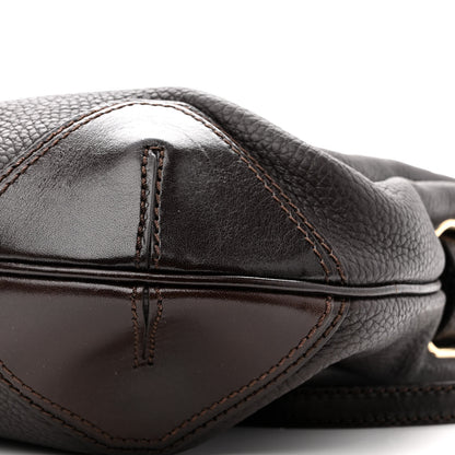 Burberry Grainy Calfskin Willenmore Hobo Dark Chocolate 11 of 11