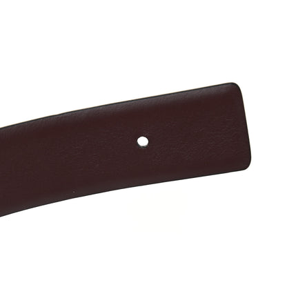 Chanel Calfskin CC Reversible Belt 80 32 Black Burgundy 4 of 5