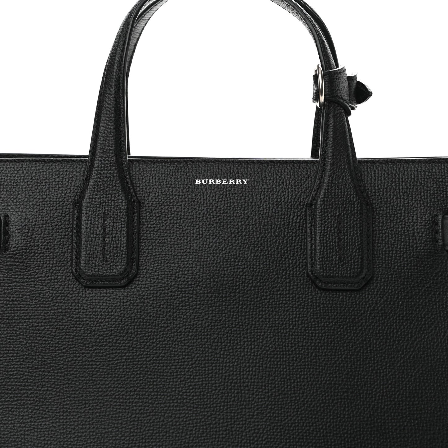 Derby Calfskin Vintage Check Medium Banner Tote Black