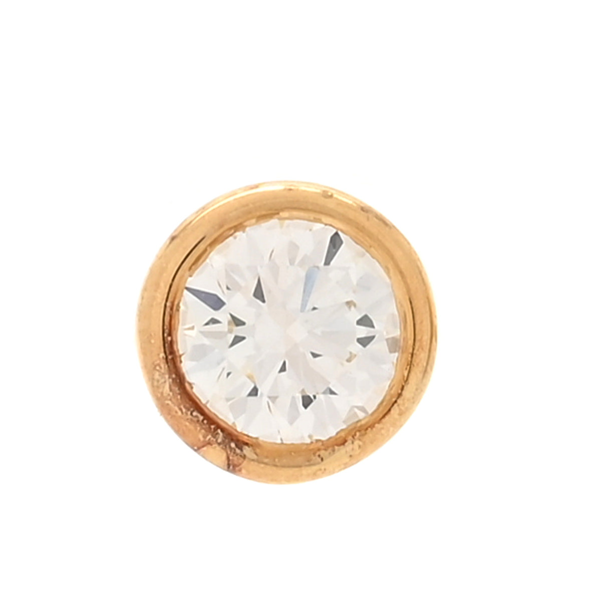Tiffany 18K Yellow Gold Diamond .38ctw Elsa Peretti Diamonds By The Yard Earrings 5 of 6