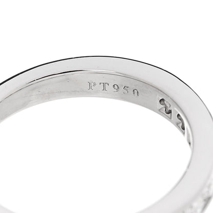 Tiffany Platinum .27ctw Diamond 3mm Half Circle Wedding Band Ring 46 3.75 5 of 5