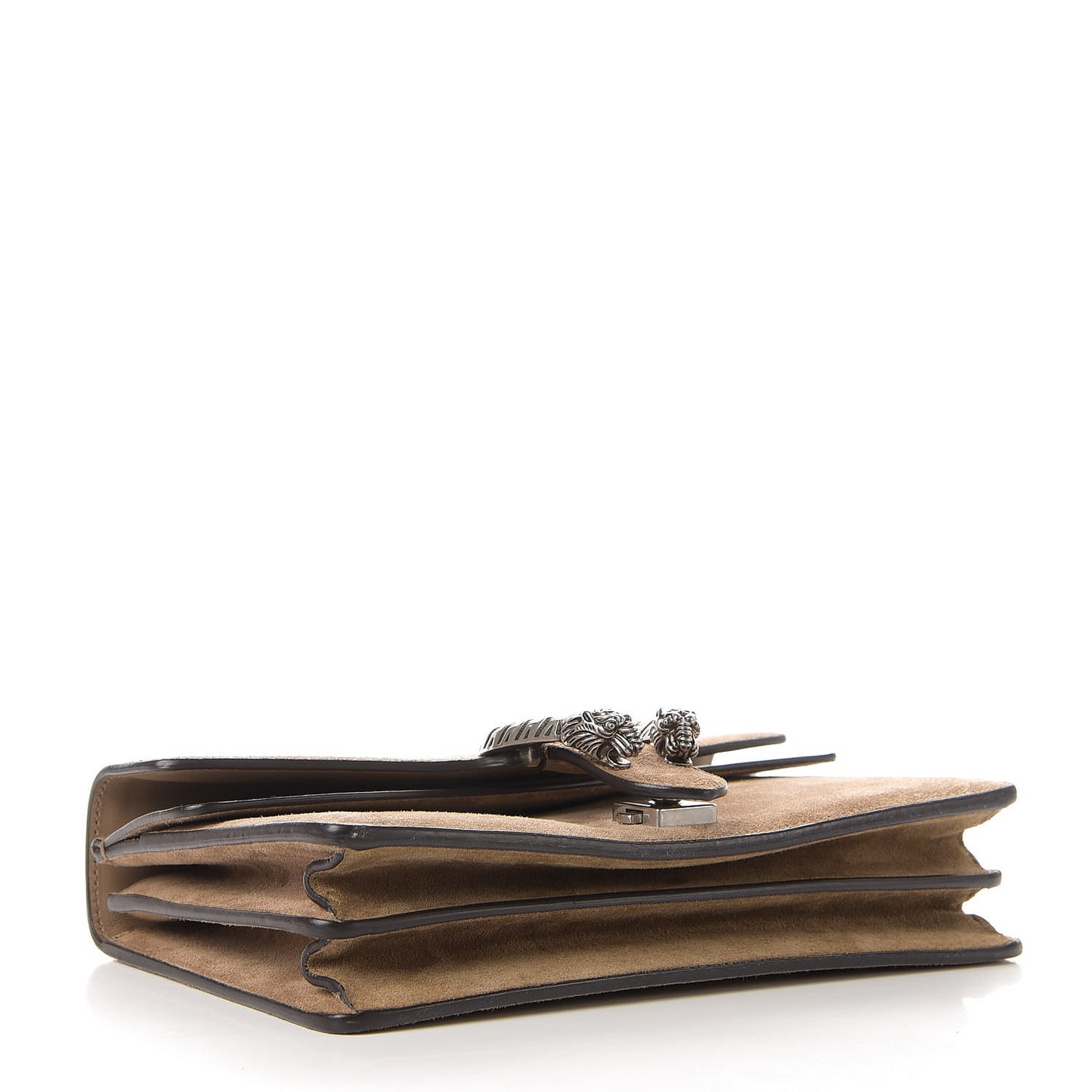 Suede Small Dionysus Shoulder Bag Taupe