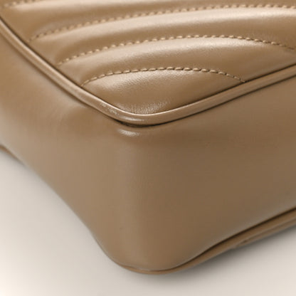 Saint Laurent Calfskin Matelasse Monogram Lou Camera Bag Dark Beige 7 of 8