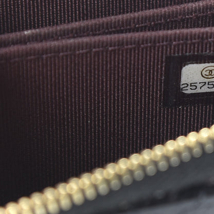 Chanel Caviar Quilted Zip Coin Purse Black 9 of 11