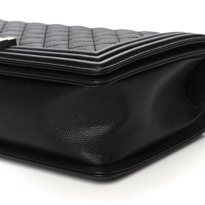 Chanel Caviar Quilted New Medium Boy Flap Black 9 of 11