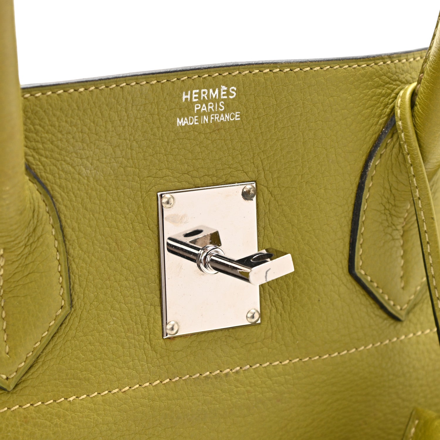 Hermes Taurillon Clemence JPG Birkin 42 Chartreuse 5 of 9