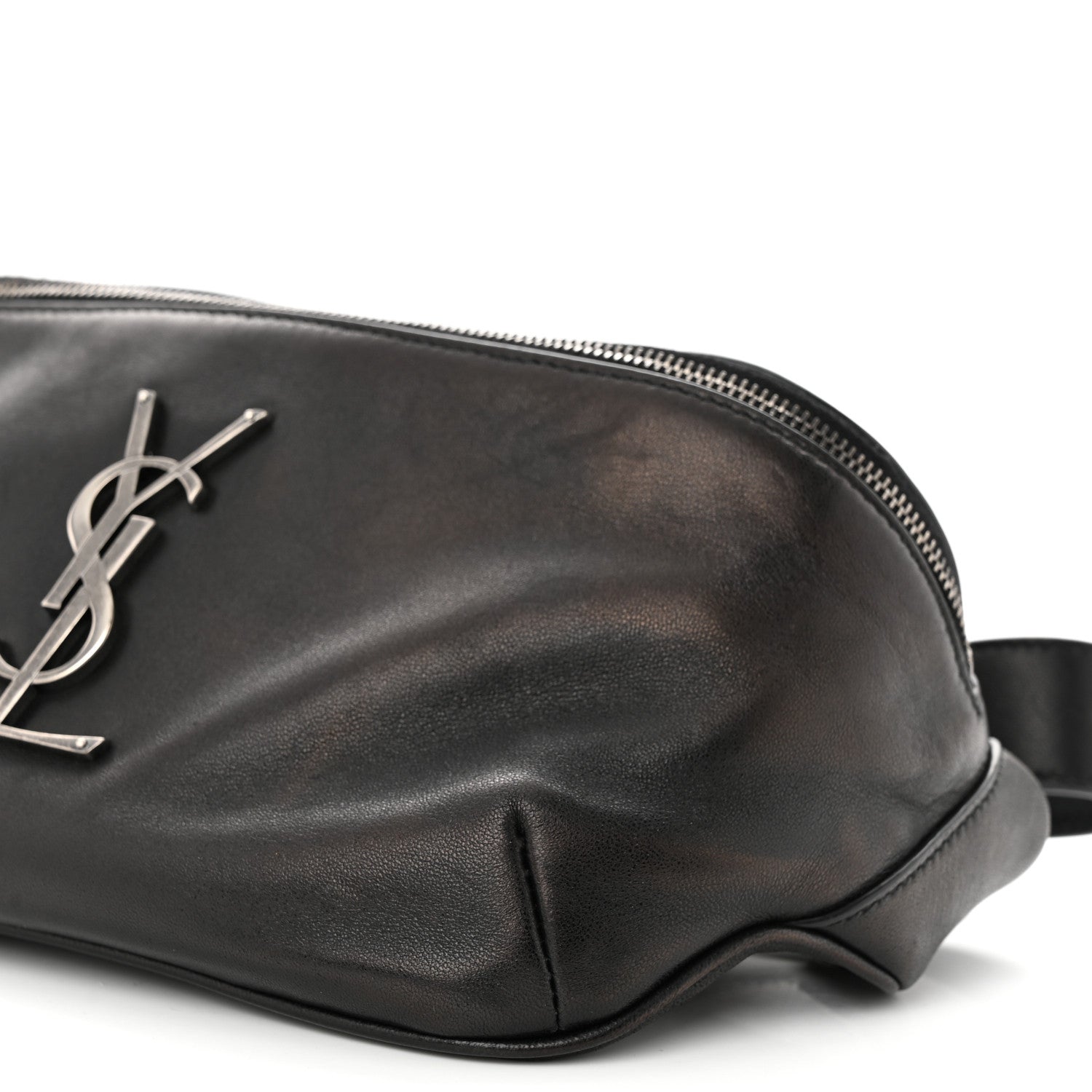 Saint Laurent Calfskin Monogram Belt Bag Black 10 of 11