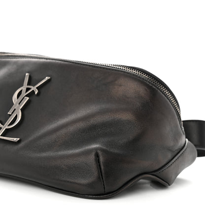 Saint Laurent Calfskin Monogram Belt Bag Black 10 of 11