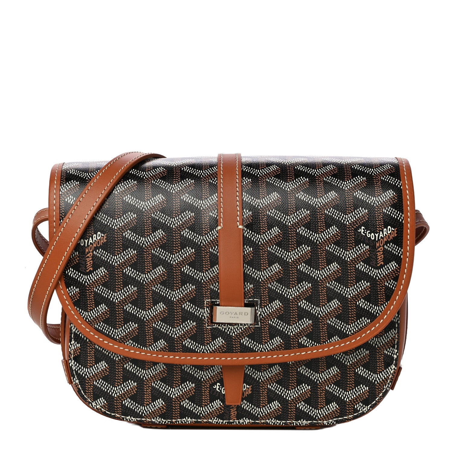Goyard Goyardine Belvedere II PM Messenger Bag Black Gold 1 of 9