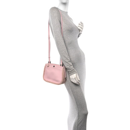Loro Piana Calfskin Shearling Milky Way Odessa Shoulder Bag Pink 2 of 15