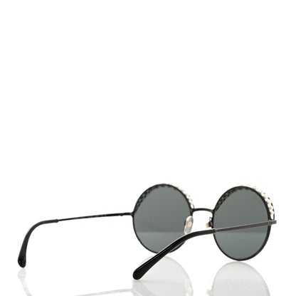Chanel Pearl Round Sunglasses 4234-H Black 4 of 9