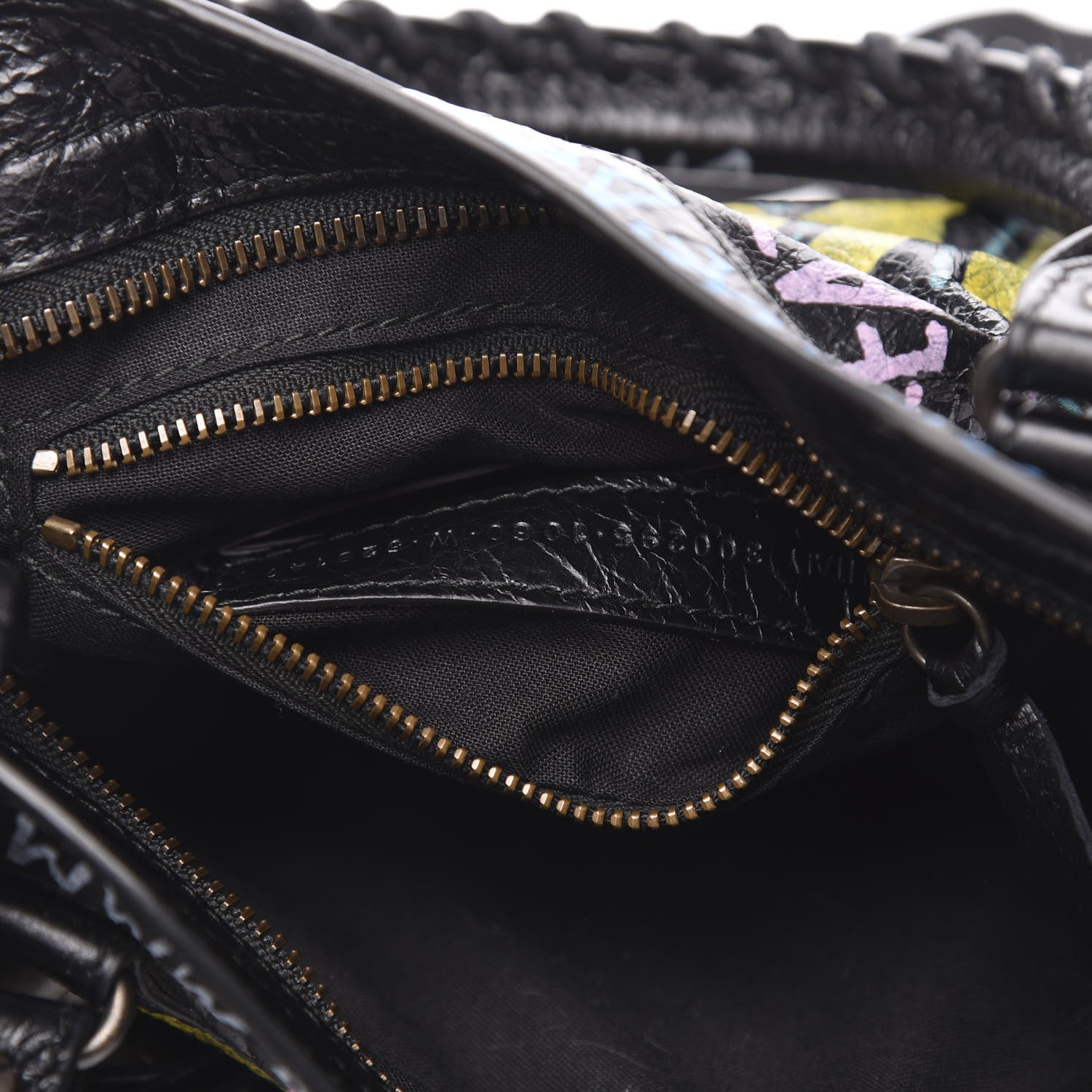 Balenciaga Agneau Arena Graffiti All Over Classic Hardware Mini City Black Multicolor 7 of 9