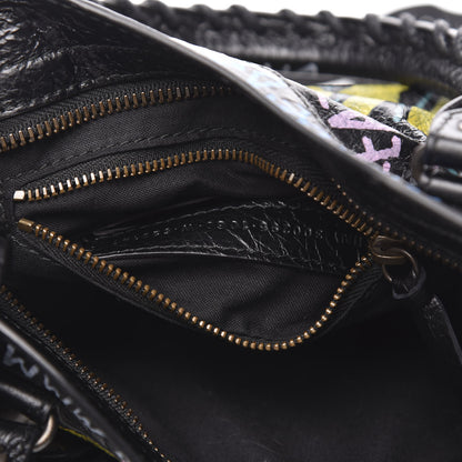 Balenciaga Agneau Arena Graffiti All Over Classic Hardware Mini City Black Multicolor 7 of 9