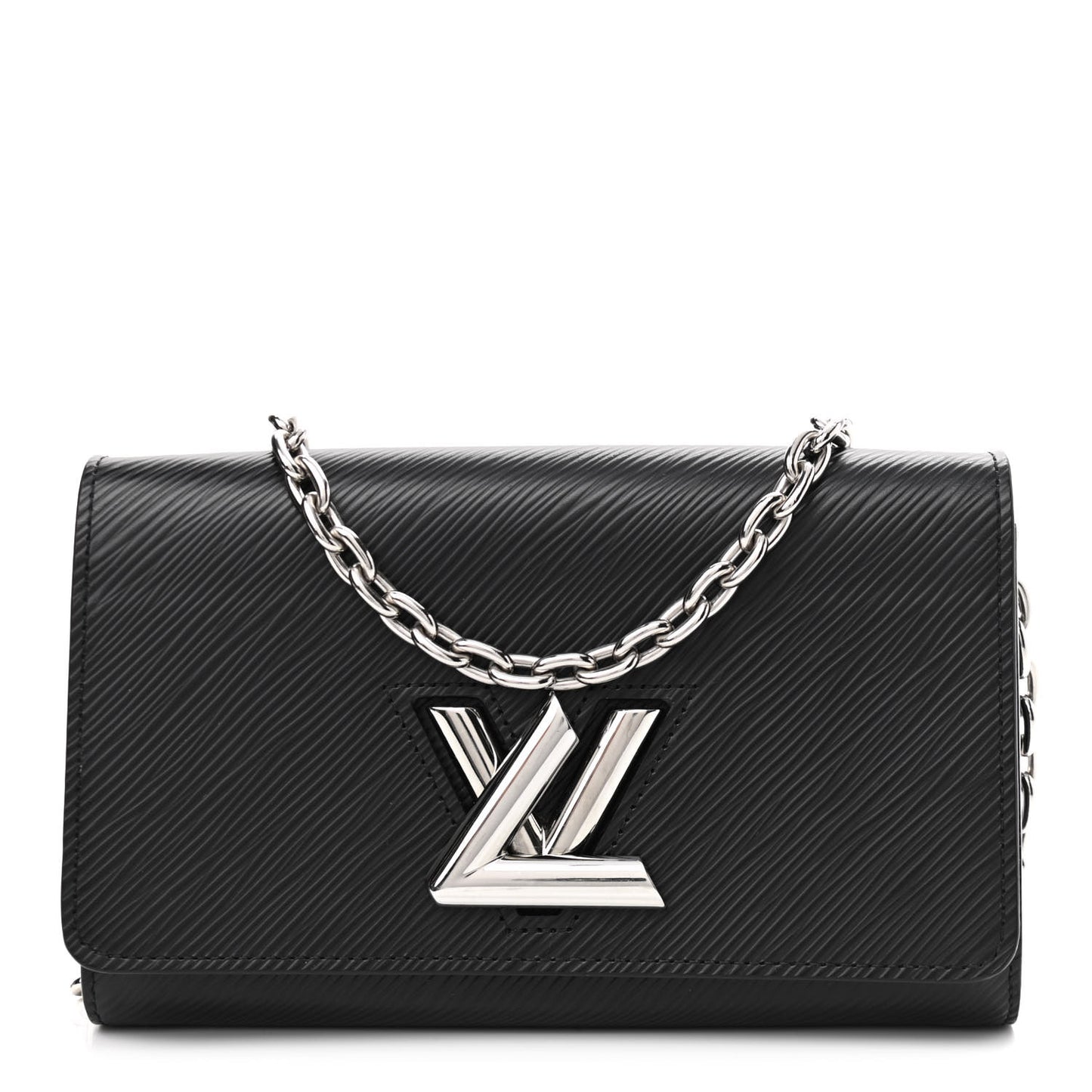 Epi Twist Chain Wallet Black