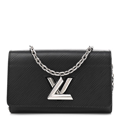 Louis Vuitton Epi Twist Chain Wallet Black 1 of 11