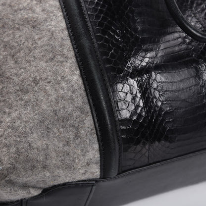 Alexander Wang Elaphe Felt Drawstring Bucket Black 13 of 15