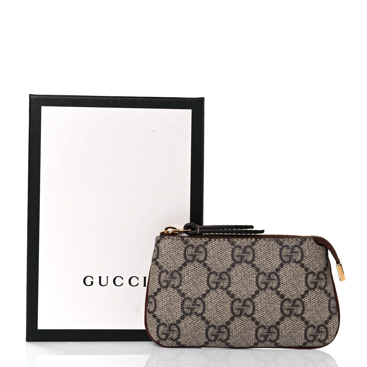 Gucci GG Supreme Monogram Key Case Brown 10 of 10