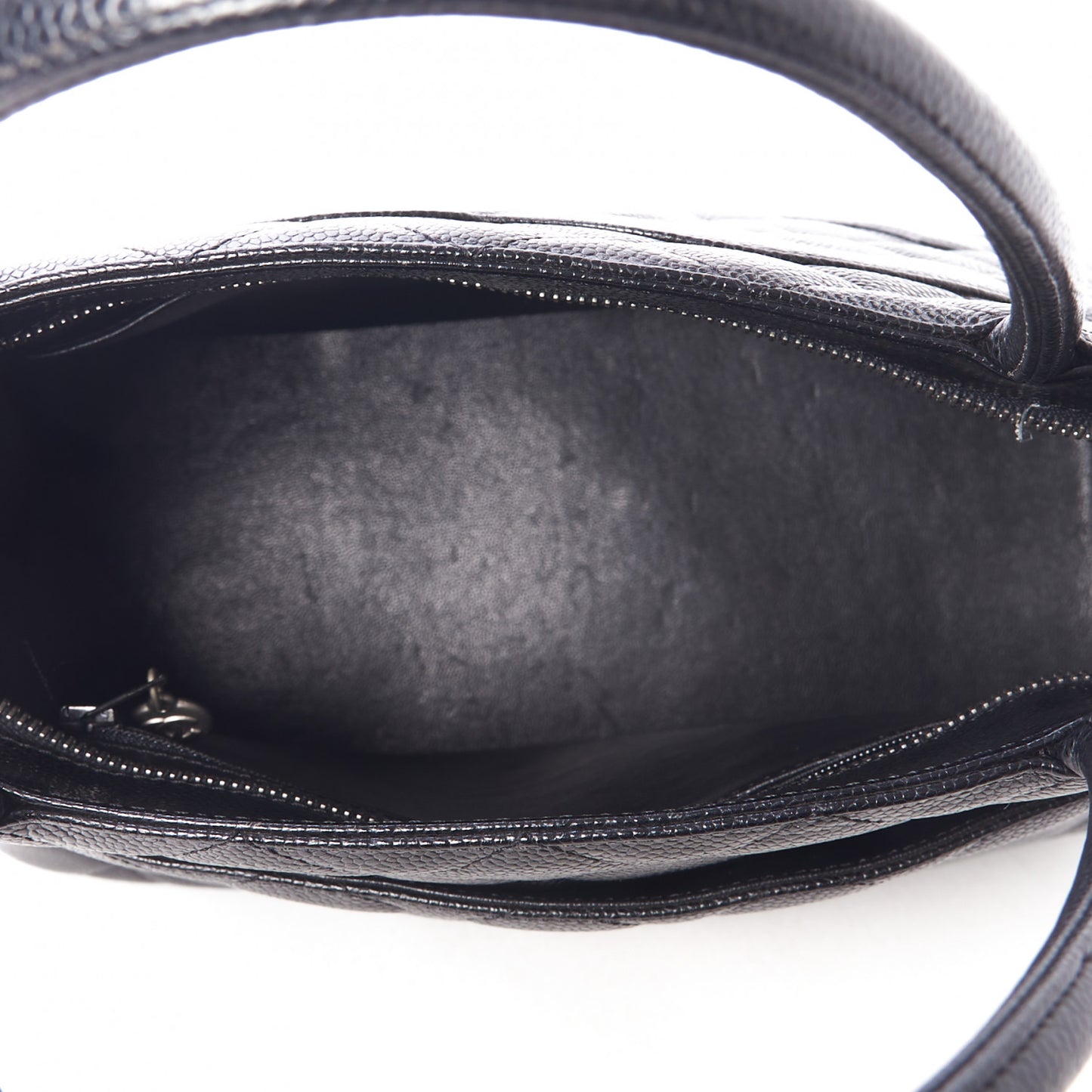 Caviar Quilted Medallion Tote Black