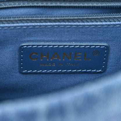 Chanel Denim Quilted Mini Denim Mood Rectangular Flap Blue Multicolor 6 of 11