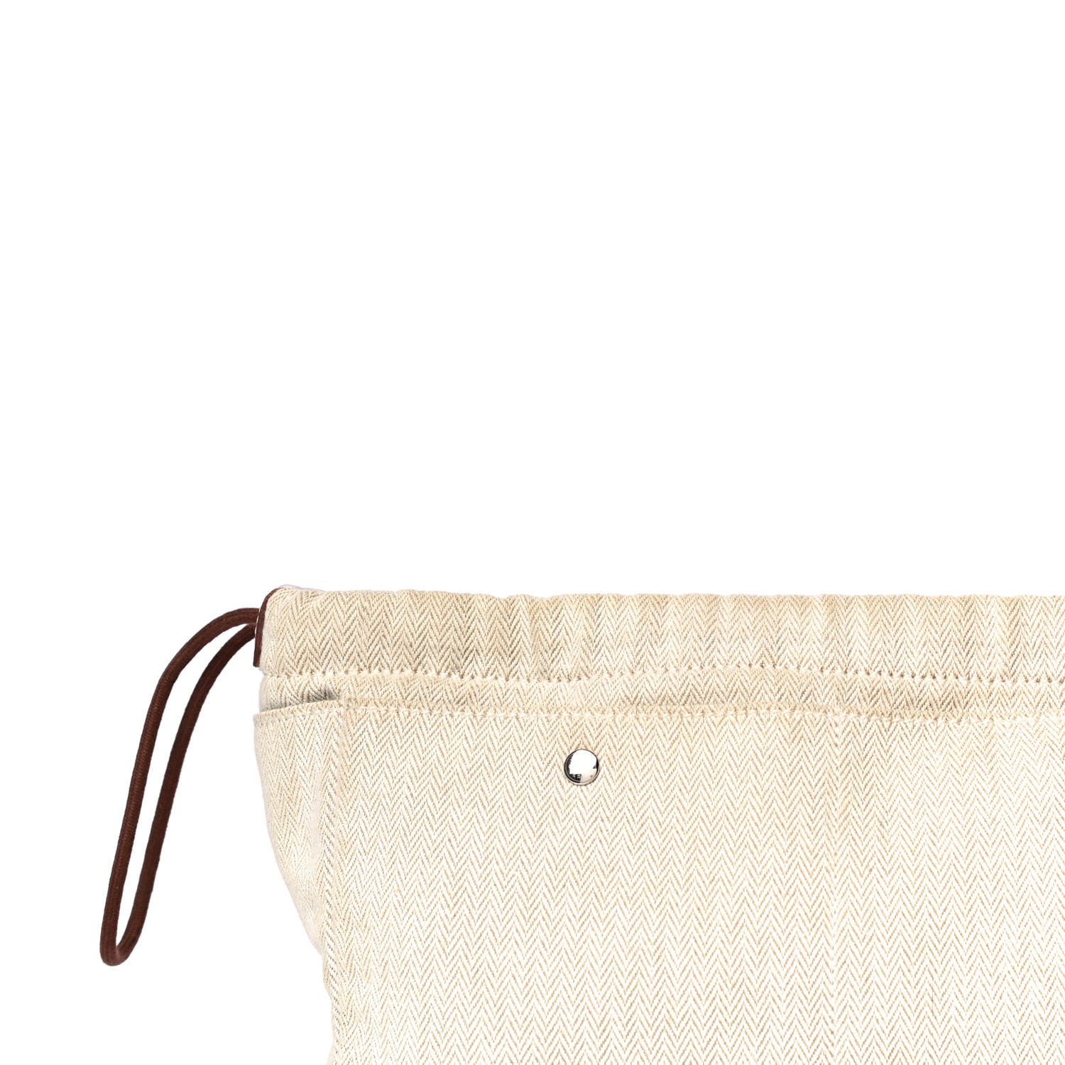 Hermes Canvas Barenia Fourbi 25 MM Pouch Naturel Fauve 8 of 14
