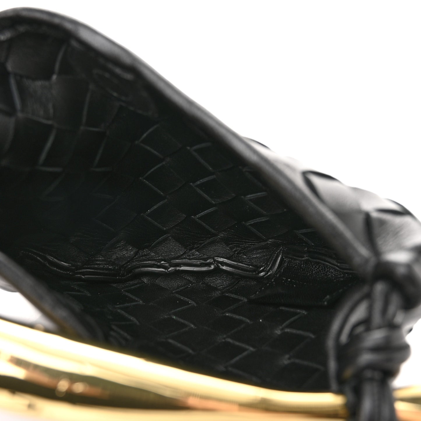Nappa Intrecciato Mini Sardine Bag Black