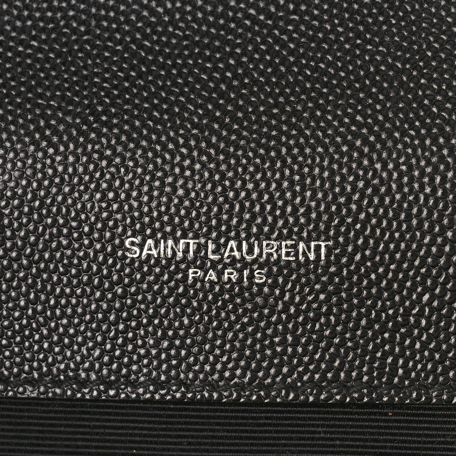 Saint Laurent Grain De Poudre Textured Mixed Matelasse Triquilt Medium Monogram Satchel Black 5 of 9