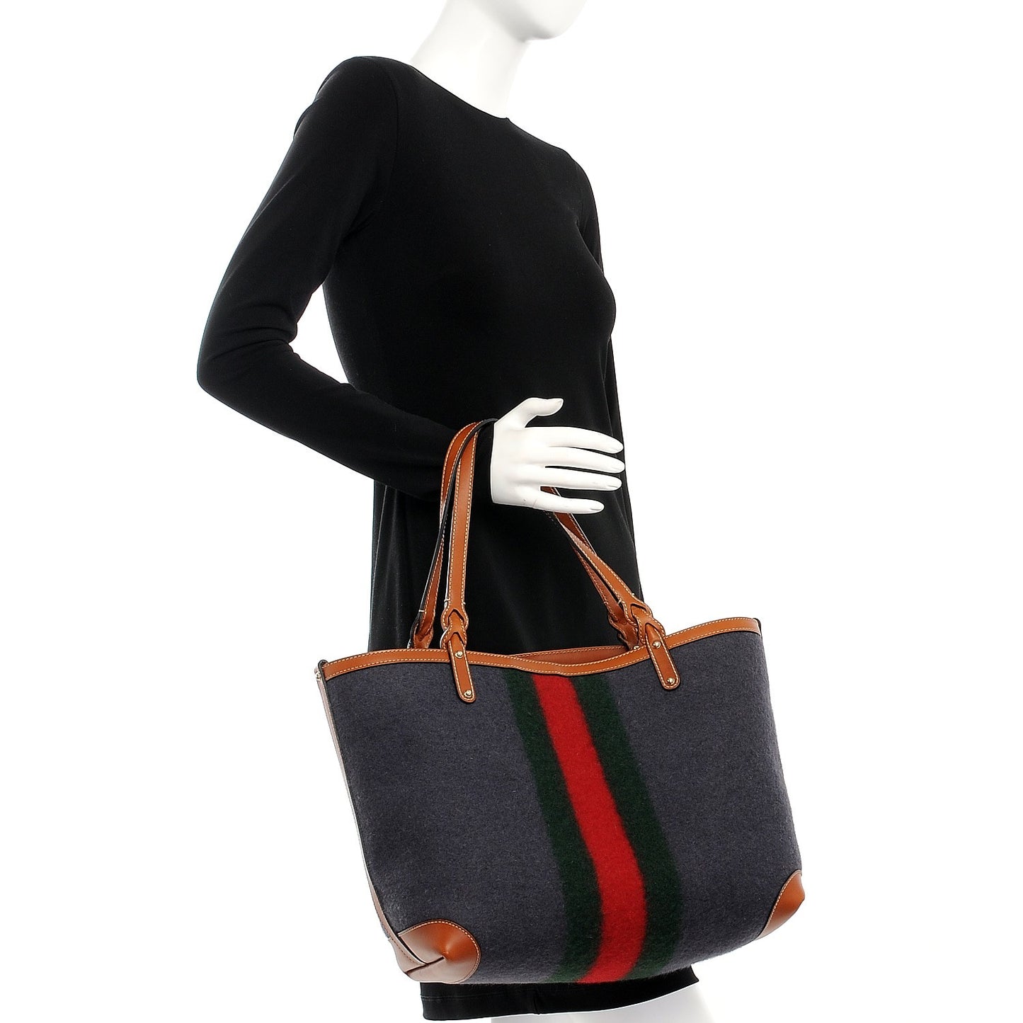Felt Medium Web Craft Tote Grey