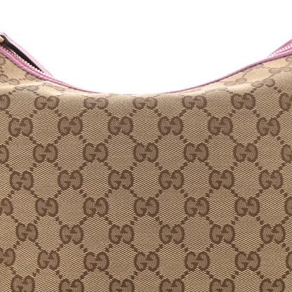 Gucci Monogram Small Heart Bit Charm Hobo Pink 8 of 12