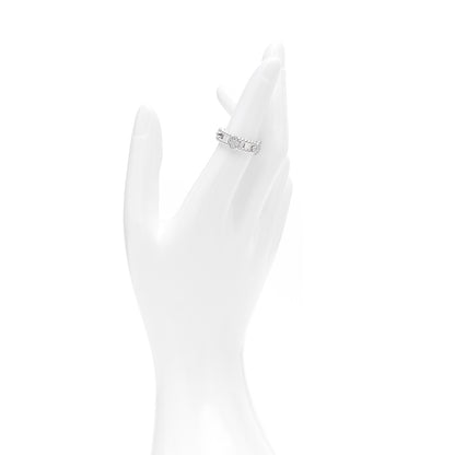 Van Cleef & Arpels 18K White Gold Diamond Perlee Sweet Clovers Ring 51 5.75 2 of 5