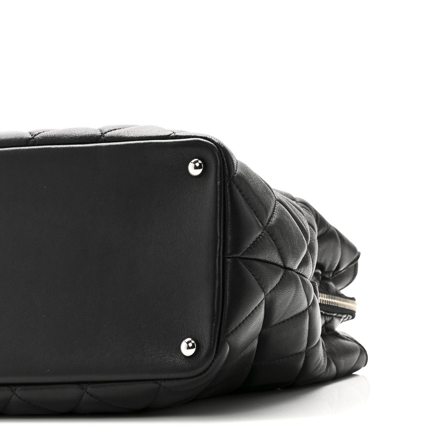 Chanel Lambskin Quilted Chic and Soft Shopping Tote Black 10 of 10