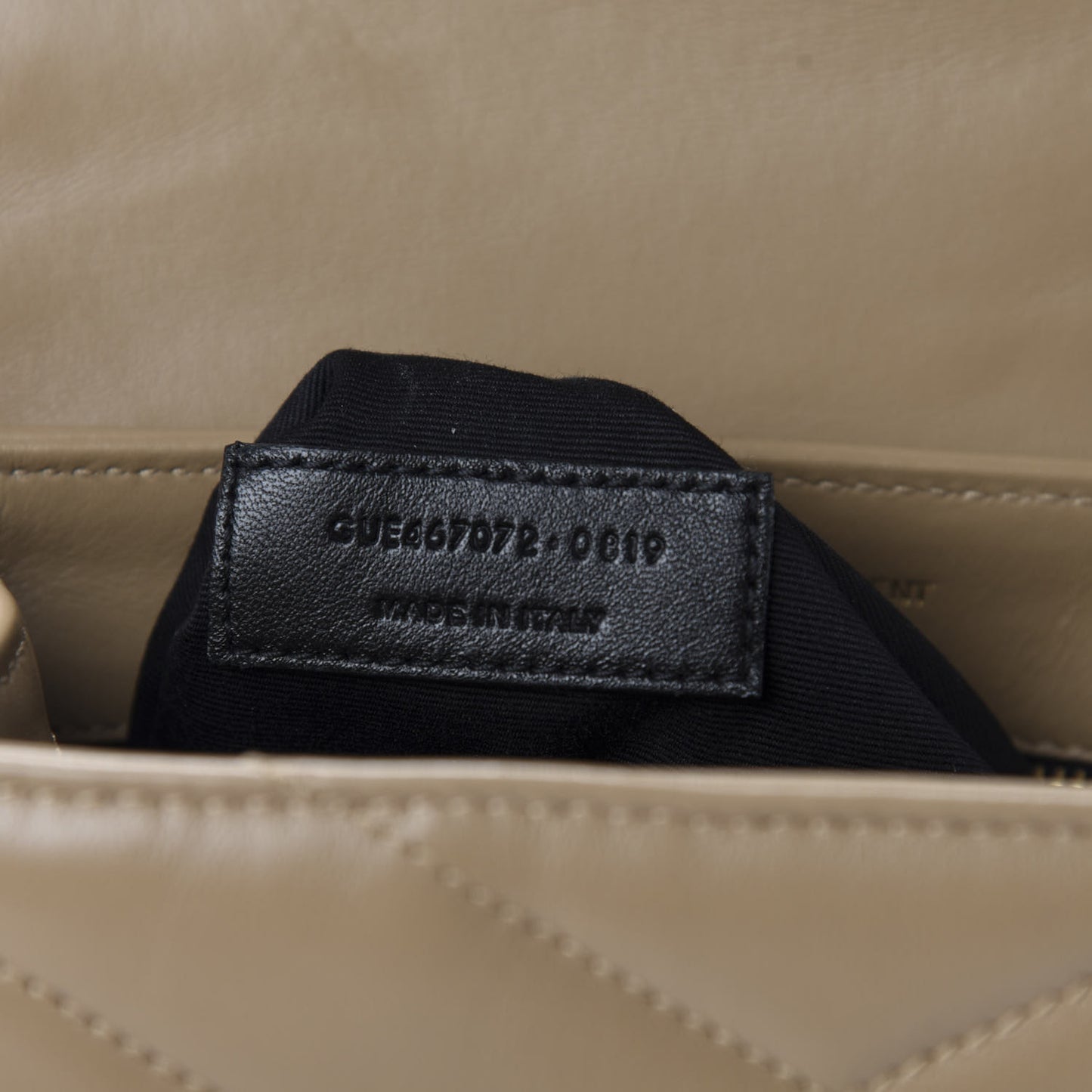 Calfskin Y Quilted Monogram Toy Loulou Crossbody Bag Latte