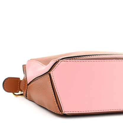 Loewe Calfskin Mini Puzzle Bag Tan Medium Pink 8 of 11