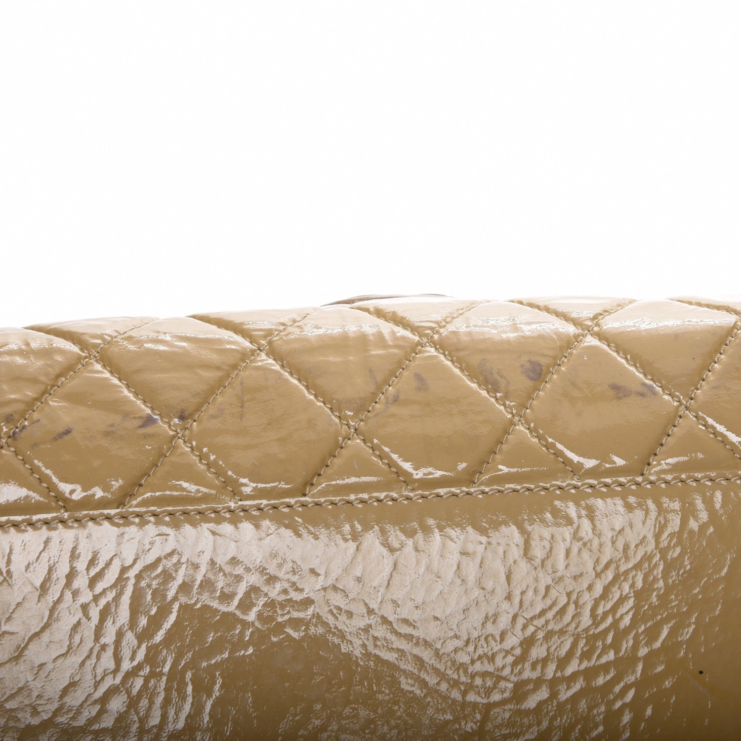 Chanel Patent Quilted Day Glo Flap Bag Beige 14 of 18