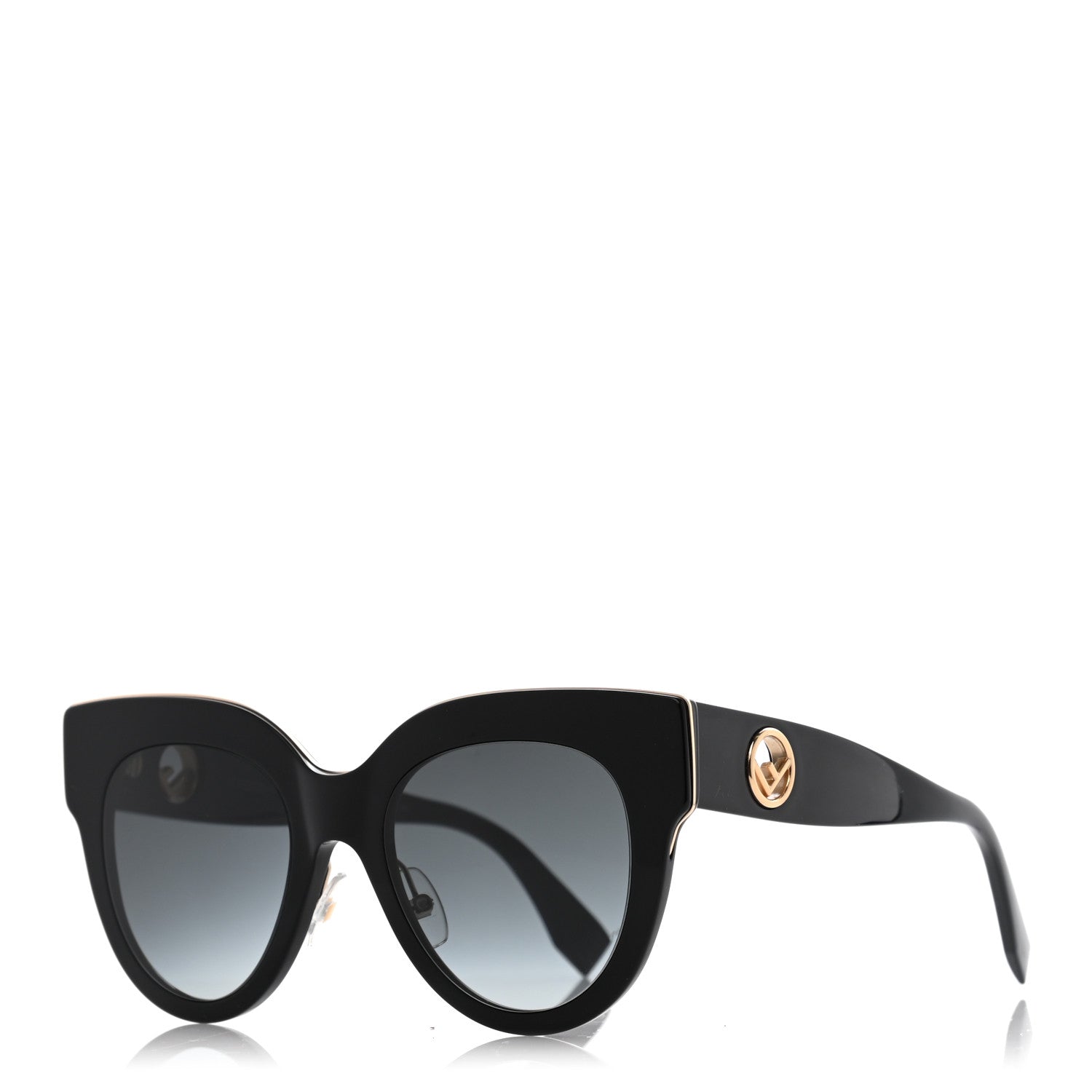 Fendi Acetate F is Fendi Cat Eye Sunglasses FF 0360/G/S Black 1 of 7