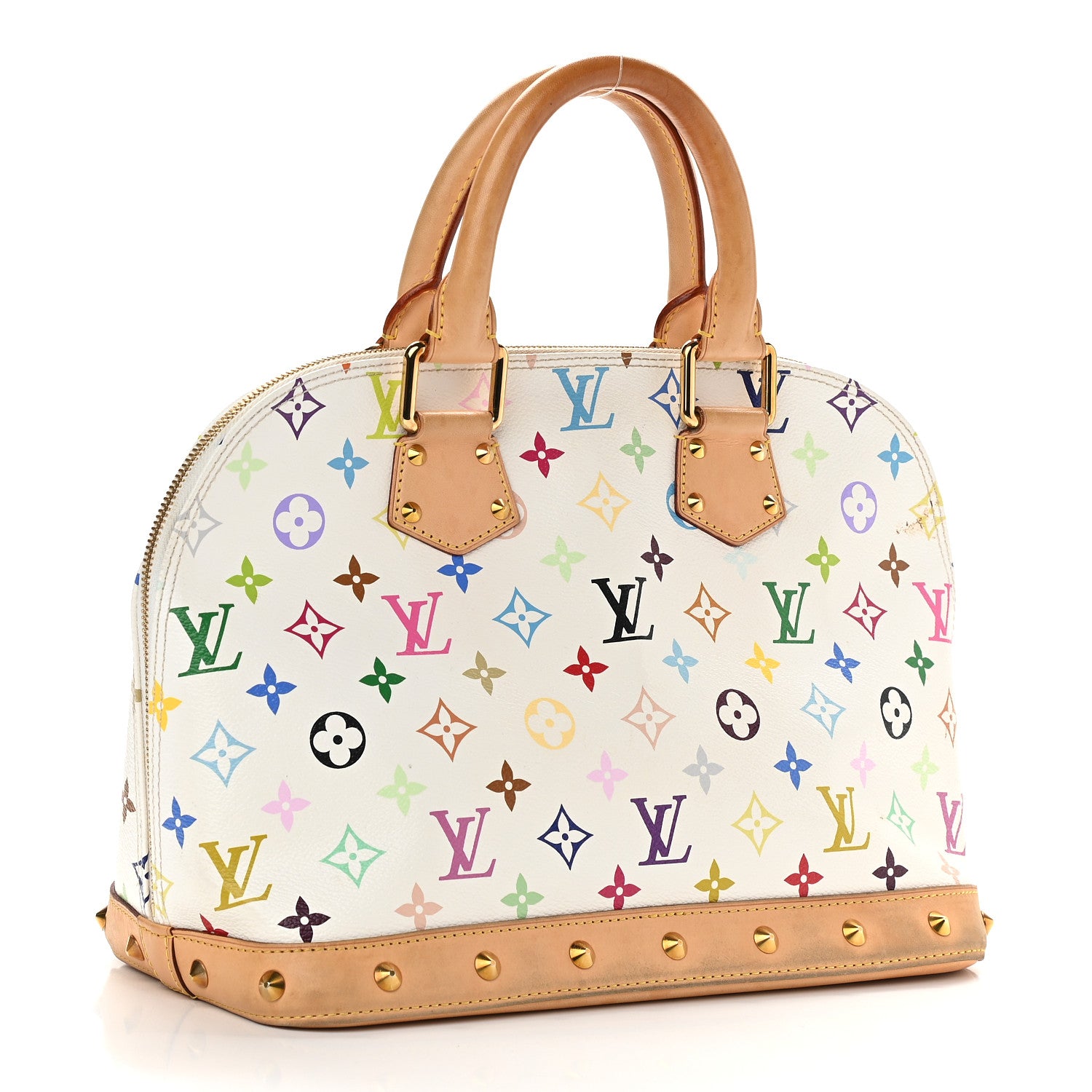 Louis Vuitton Monogram Multicolor Alma White 3 of 10