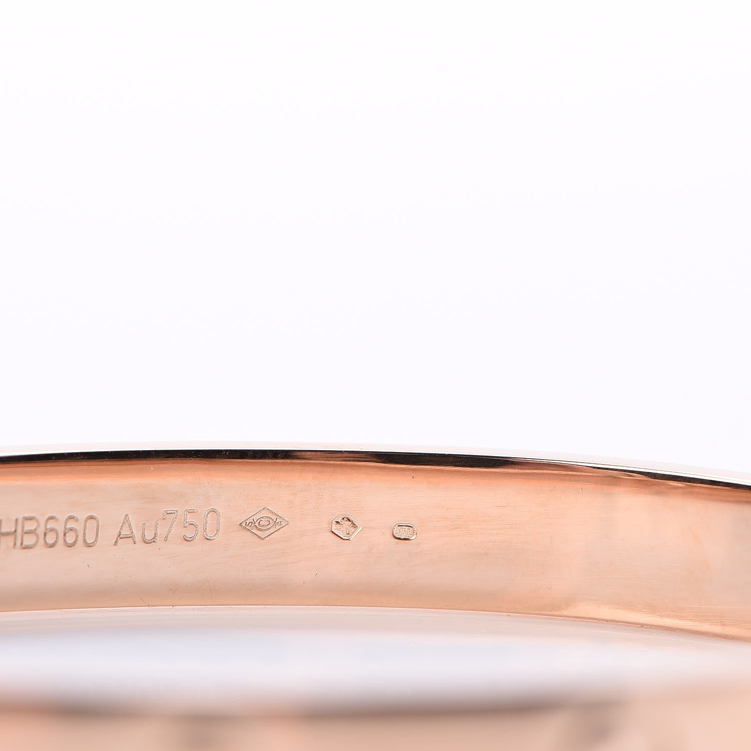 Cartier 18K Pink Gold LOVE Bracelet 16 9 of 10