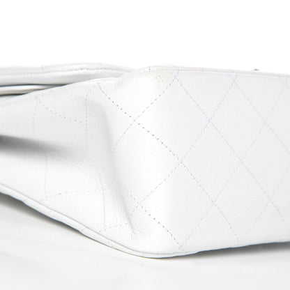 Chanel Caviar Quilted Jumbo Double Flap White 5 of 15