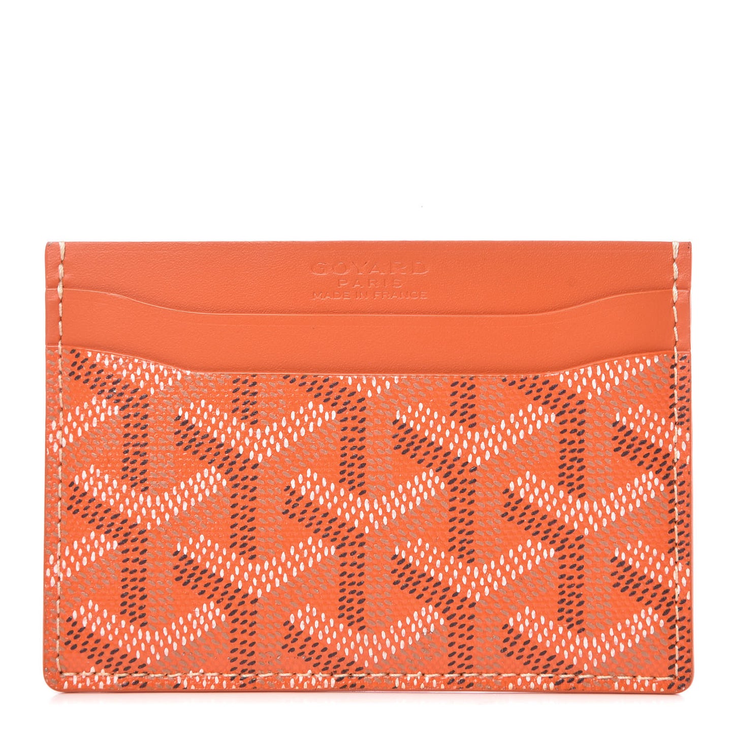 Goyardine Saint Sulpice Card Holder Orange