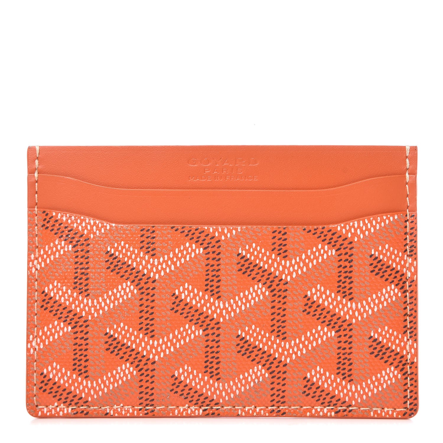 Goyard Goyardine Saint Sulpice Card Holder Orange 1 of 8