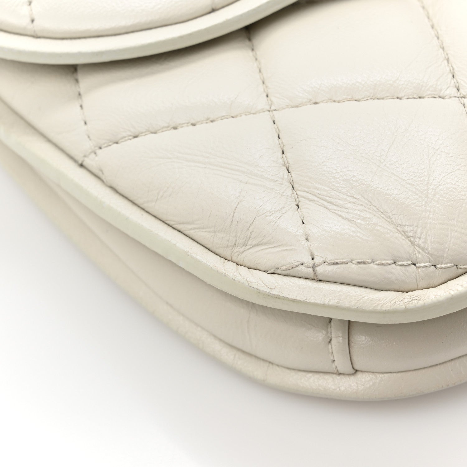 Chanel Lambskin Quilted 2 Pocket Messenger Flap White 17 of 20