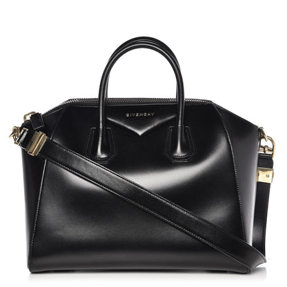 Givenchy Shiny Lord Calfskin Medium Antigona Black 1 of 8
