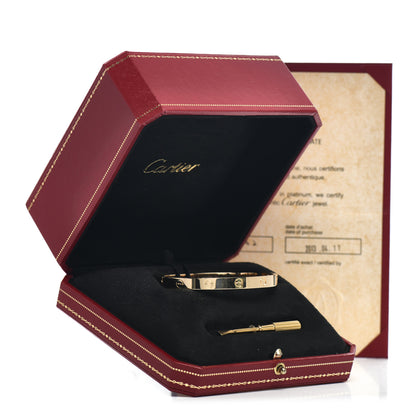 Cartier 18K Yellow Gold LOVE Bracelet 18 5 of 5