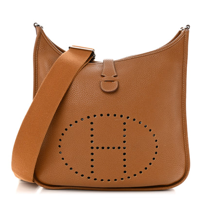 Hermes Taurillon Clemence Evelyne III GM Gold 1 of 13