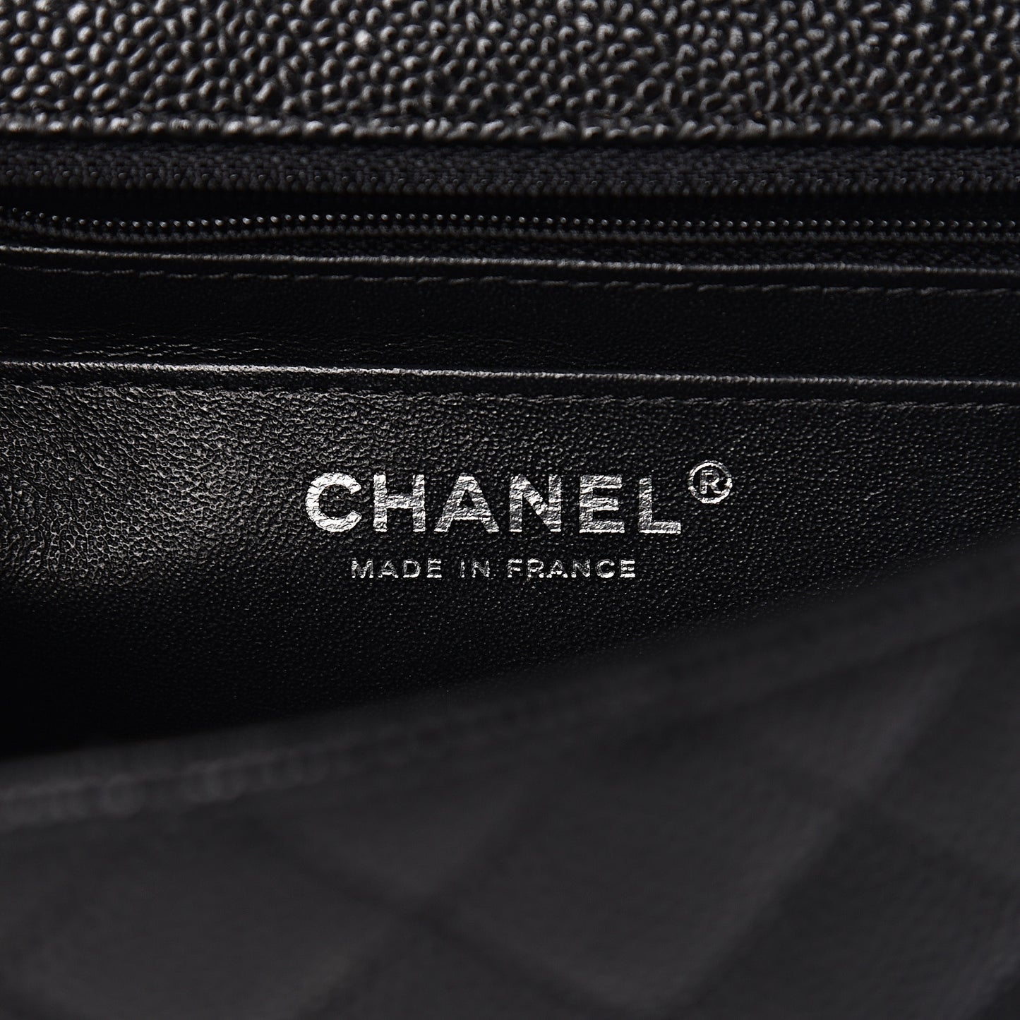 Caviar Quilted Mini Rectangular Flap Black
