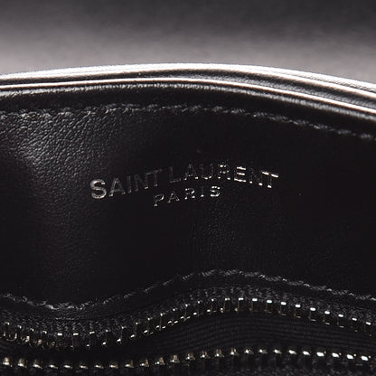 Saint Laurent Calfskin Y Quilted Monogram Toy Loulou Crossbody Bag Black 8 of 11